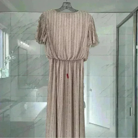 Show me your mumu- NWOT Show me the ring Beaded Maxi Dress Sz M - Picture 7 of 12